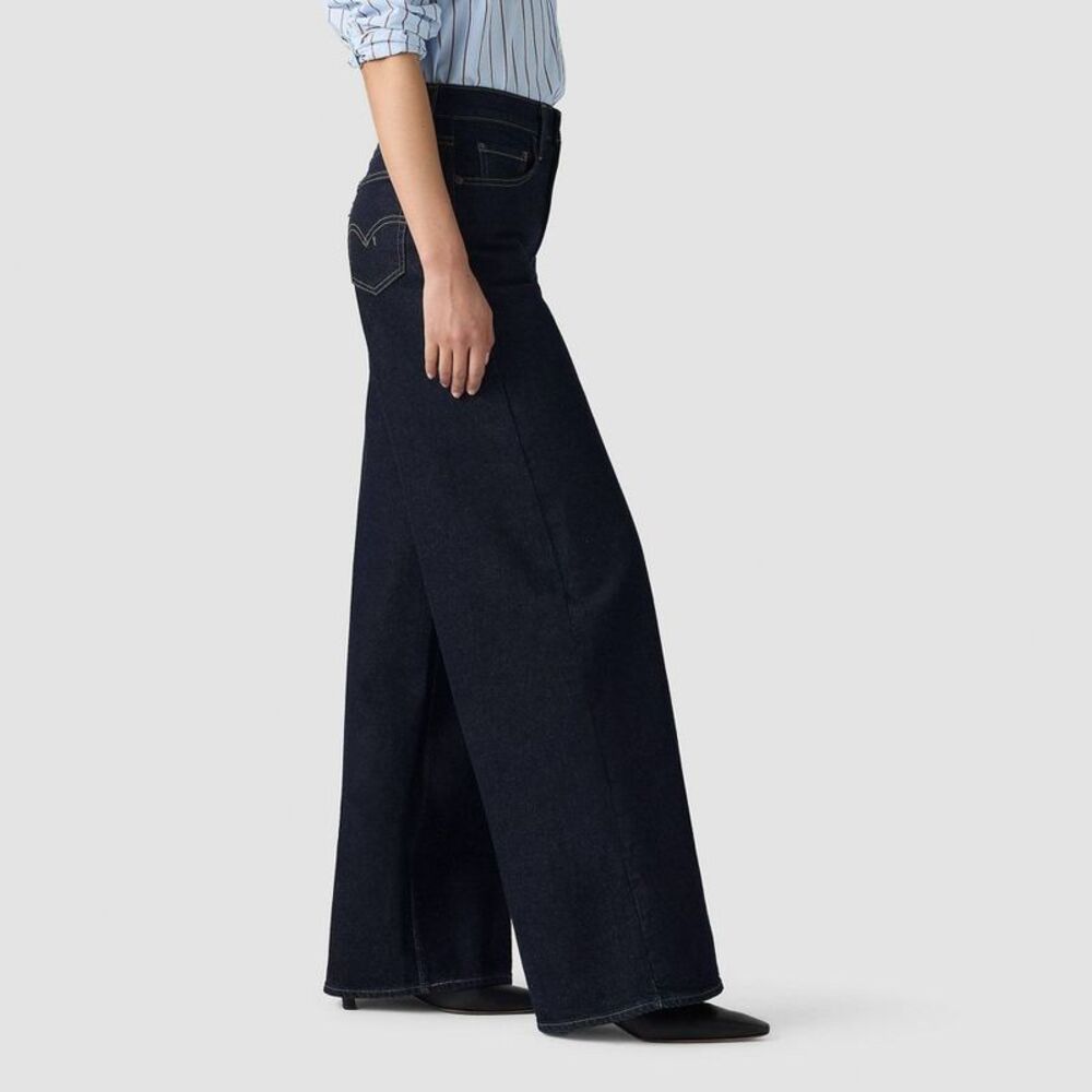 Levi's - Women's High-Rise Wide Leg Jeans - Retro Ri Retro Rinse - Picture 2 of 3